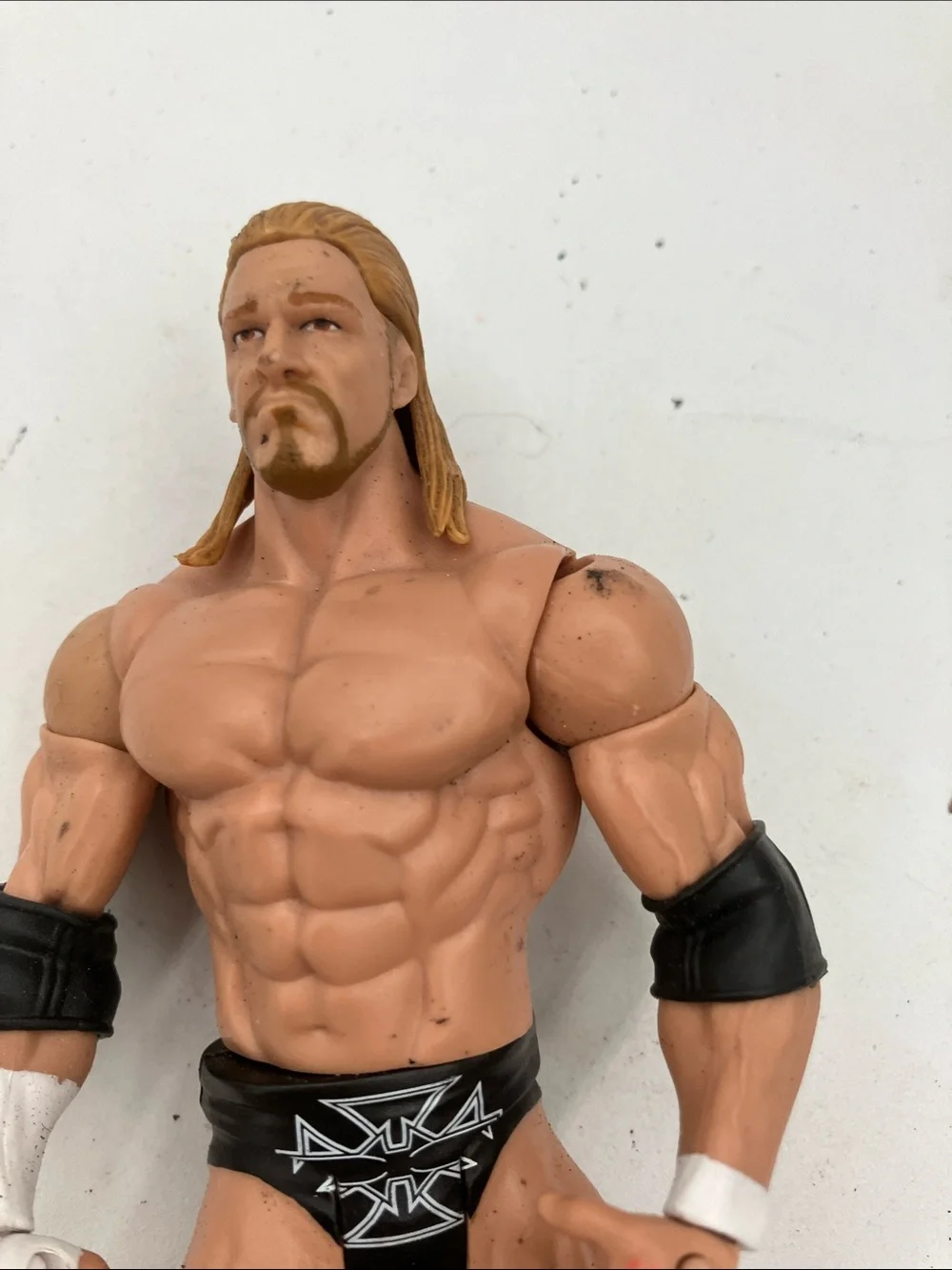 WWE Action Figure - Black and Tan Wrestler